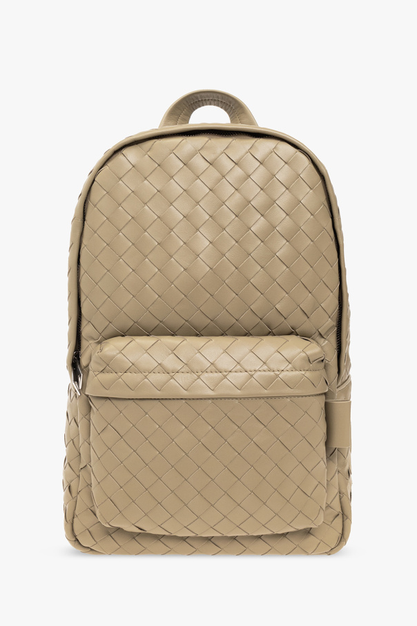 Beige 'Classic Intrecciato Small' backpack Bottega Veneta